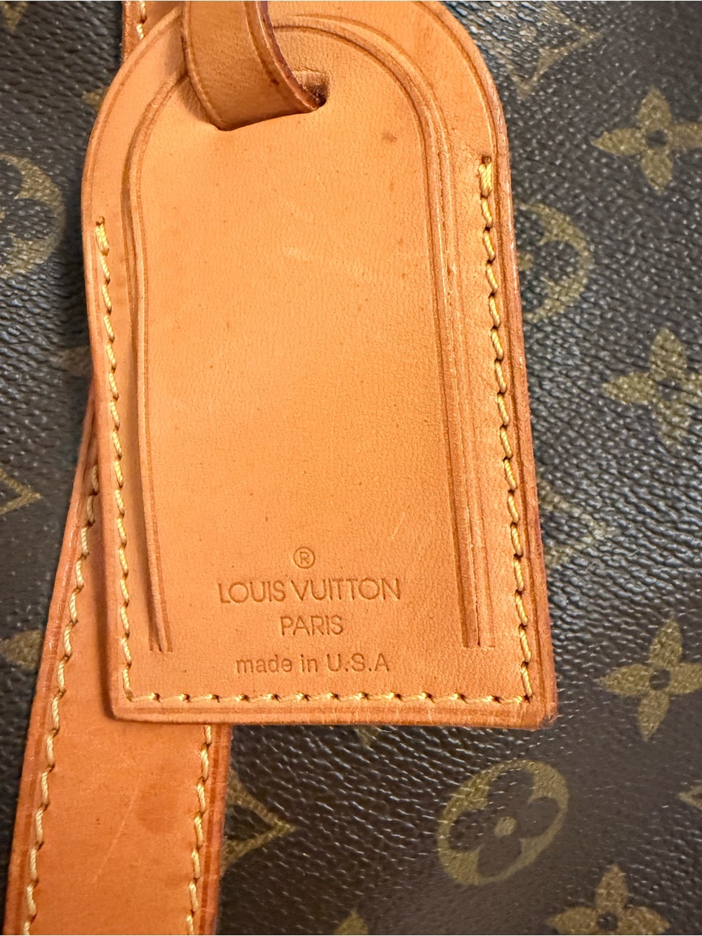 Louis Vuitton Monogram Keepall Duffel 55 - Dark Brown with Tan Trim - Picture 7 of 10